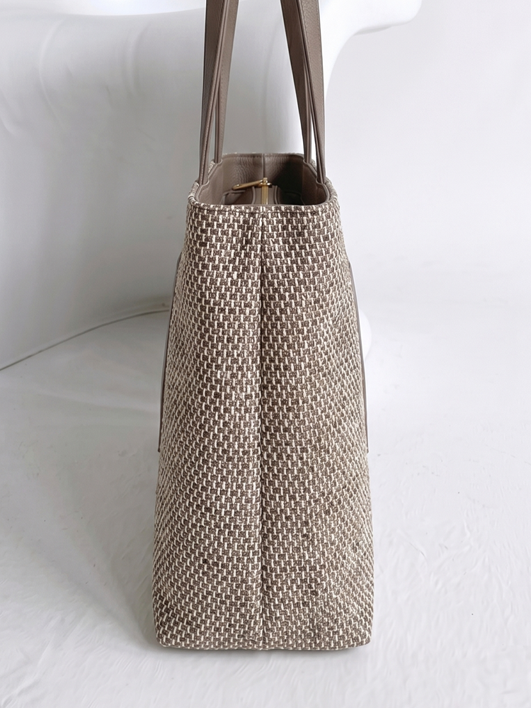 Shopper kabelka Laura Biaggi béžová | Elegantná kabelka na rameno