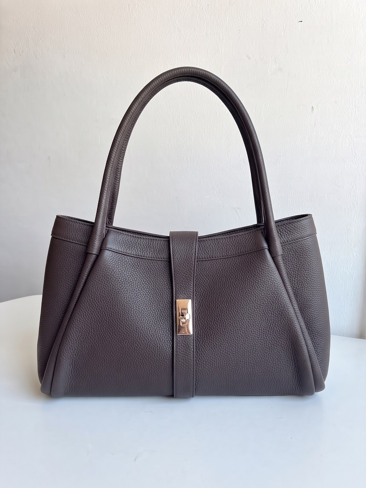 Dámska kabelka na rameno 2v1 s crossbody – hnedá