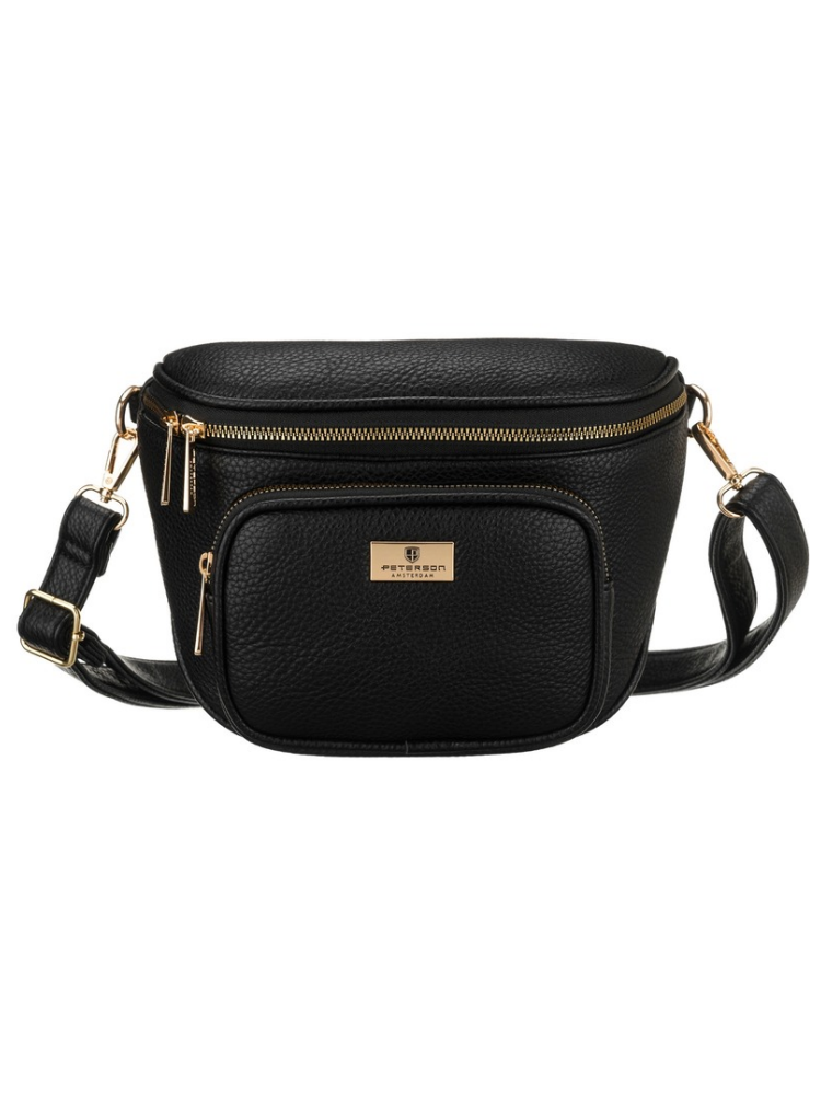 Čierna crossbody kabelka Peterson – praktická basic kabelka na každý deň