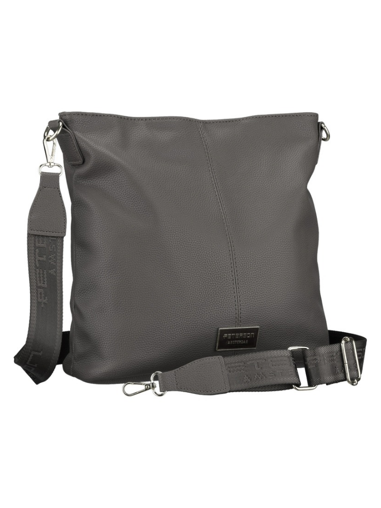 Veľká sivá crossbody Peterson s deleným vnútrom - elegantná a praktická
