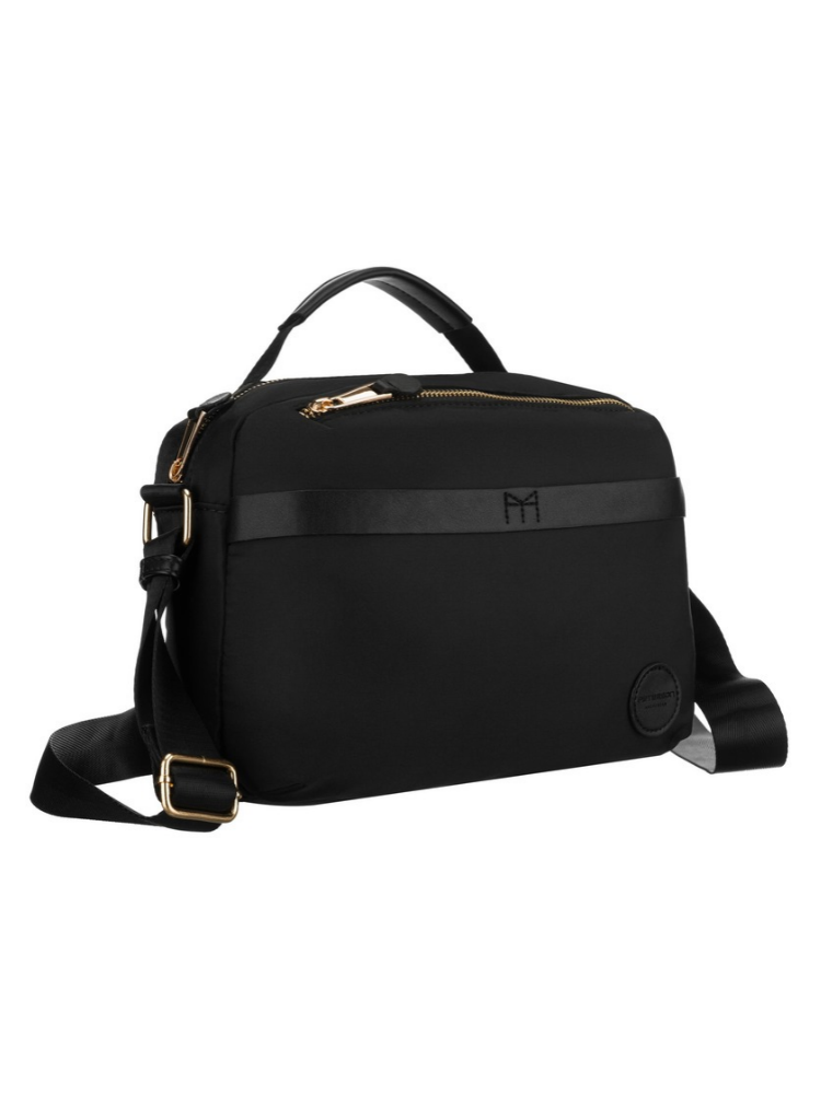 Nylonová crossbody – s 2 priehradkami, praktická na cestovanie