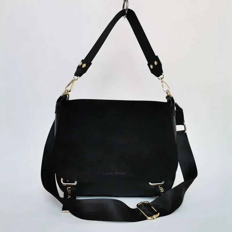 Čierna crossbody Laura Biaggi – praktická kabelka na rameno