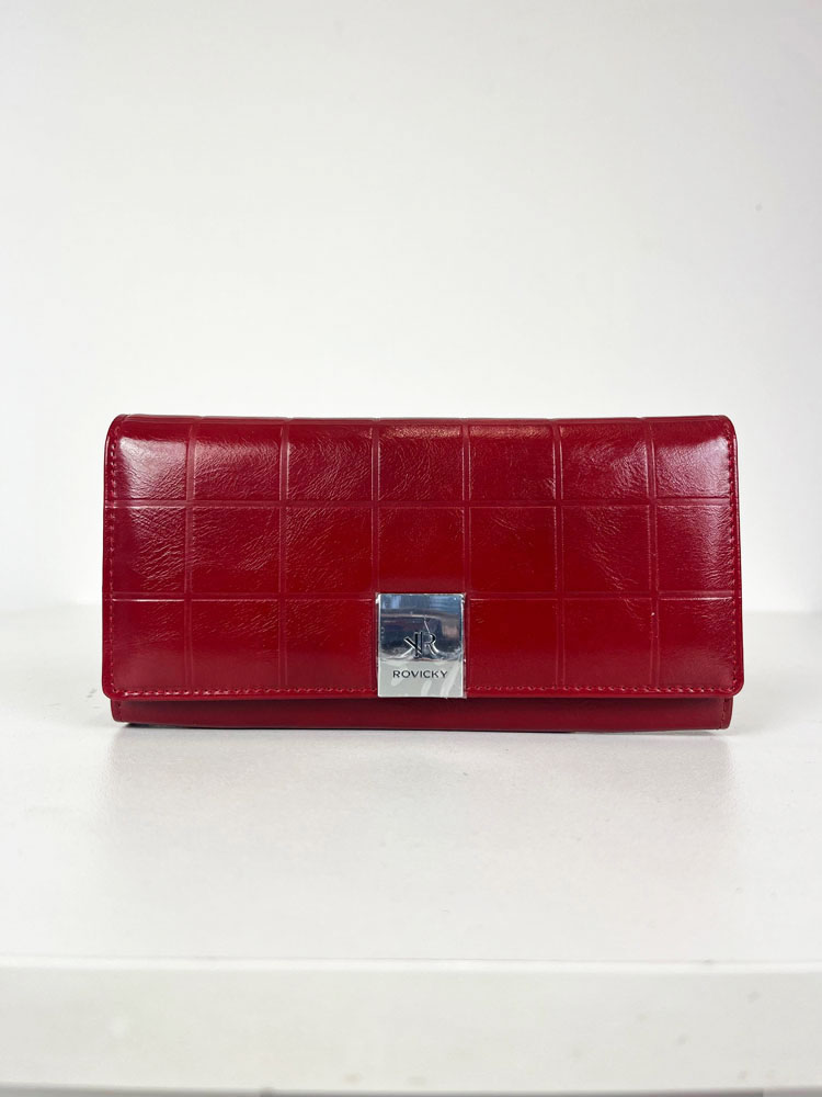 Dámska kožená peňaženka ROVICKY RPX-20A-3/7929-red