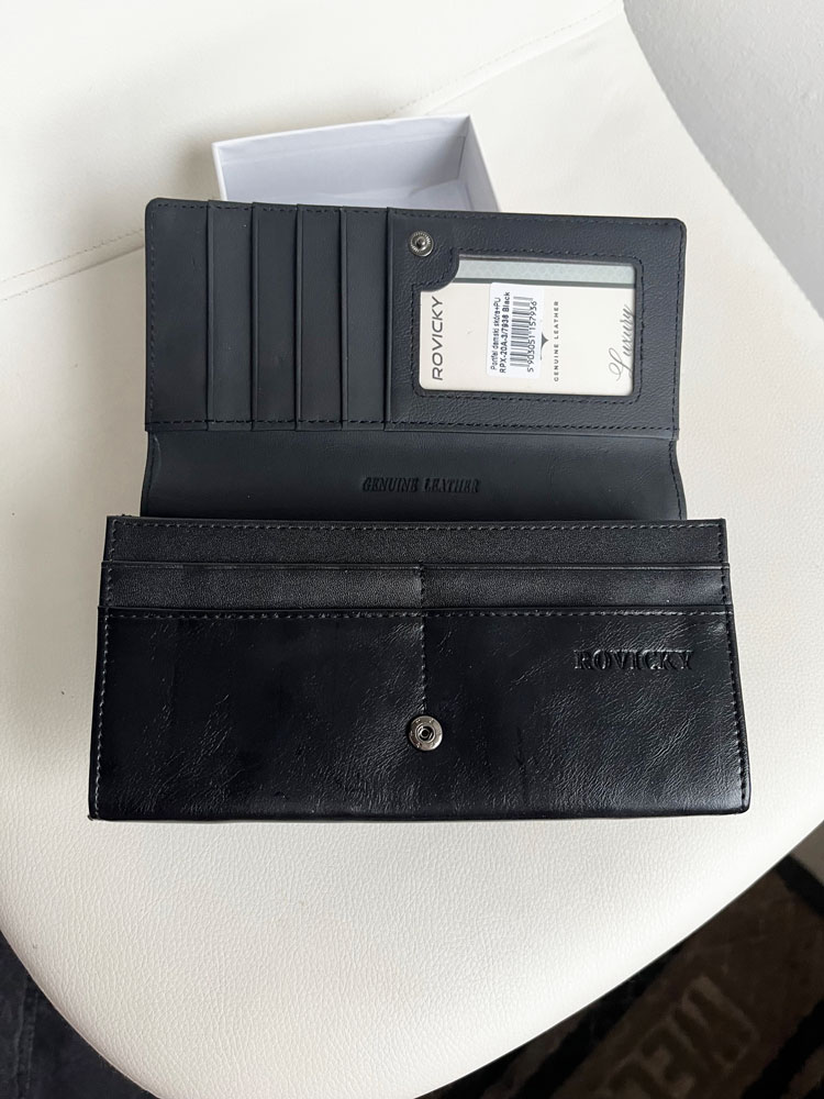 Dámska kožená peňaženka ROVICKY RPX-20A-3/7936-black
