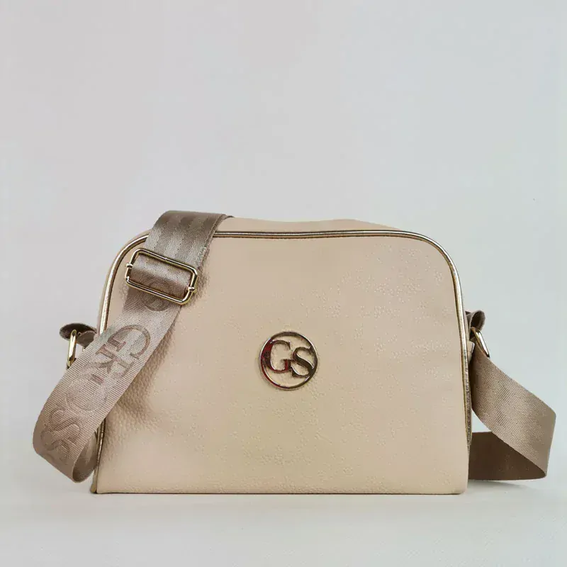 Béžová crossbody kabelka GROSSO GS-77-beige
