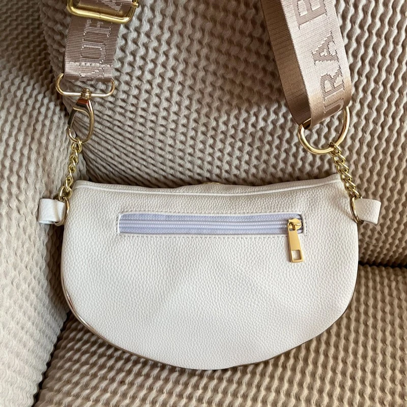 Biela crossbody kapsička Laura Biaggi DX-JP70-white