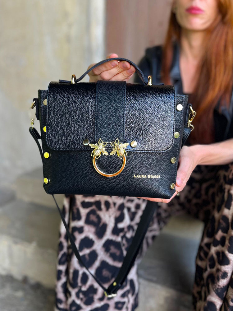 Čierna crossbody kabelka Laura Biaggi DX-JS104-blackNEW