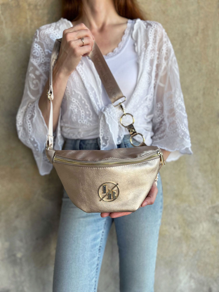 Zlatá crossbody kapsička Laura Biaggi DX-KB82-gold