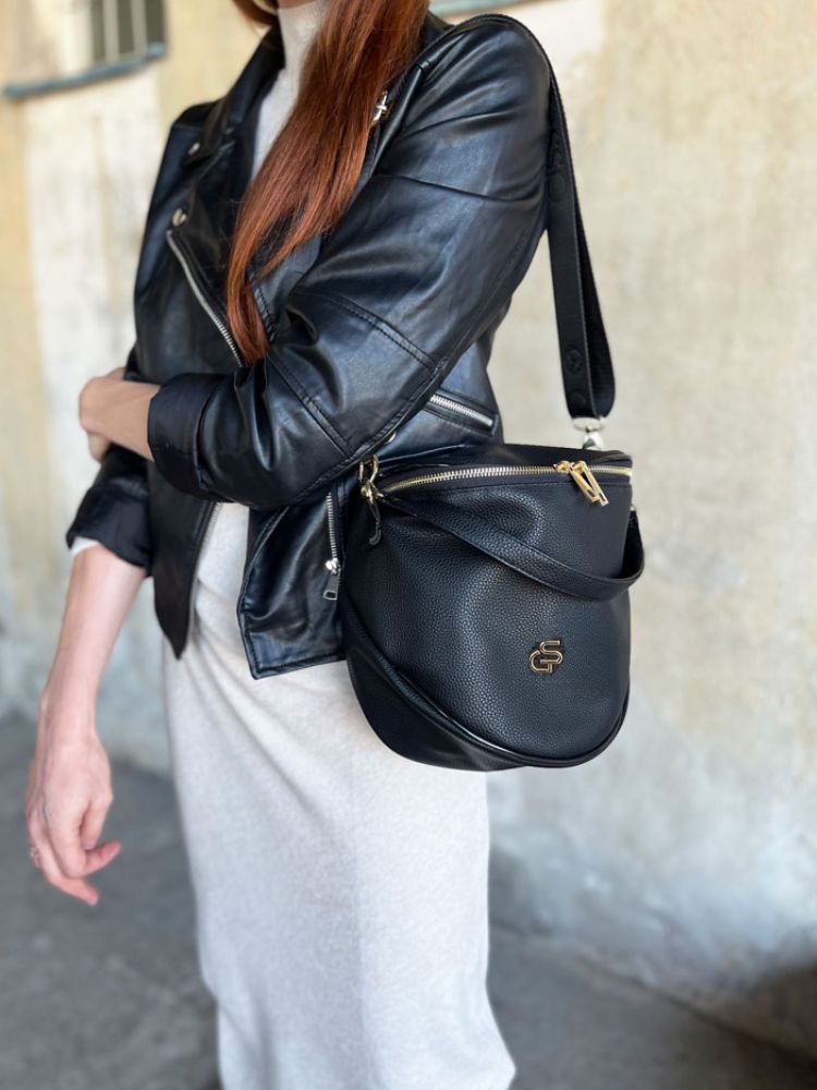 Čierna crossbody kabelka GROSSO GS-3003-blackNEW