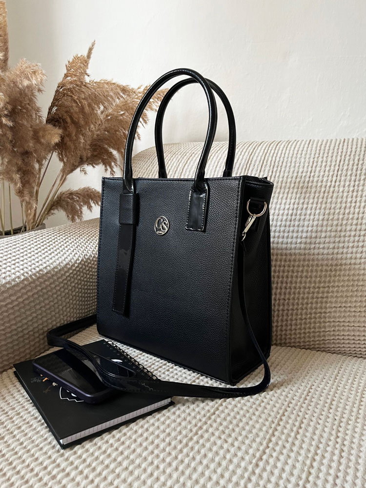 Elegantná kabelka do ruky GROSSO GS-3086-black