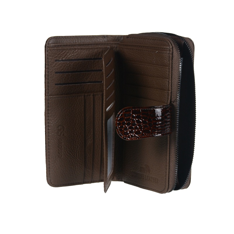 Dámska kožená peňaženka GROSSO GS-PX34-CRB-brown