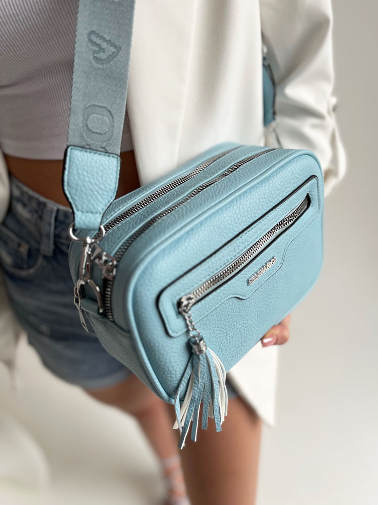 Modrá crossbody kabelka SS8017-l.blue
