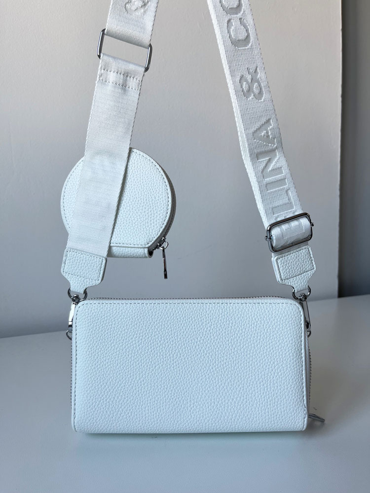 Biela crossbody/peňaženka F-Y-90-4-white