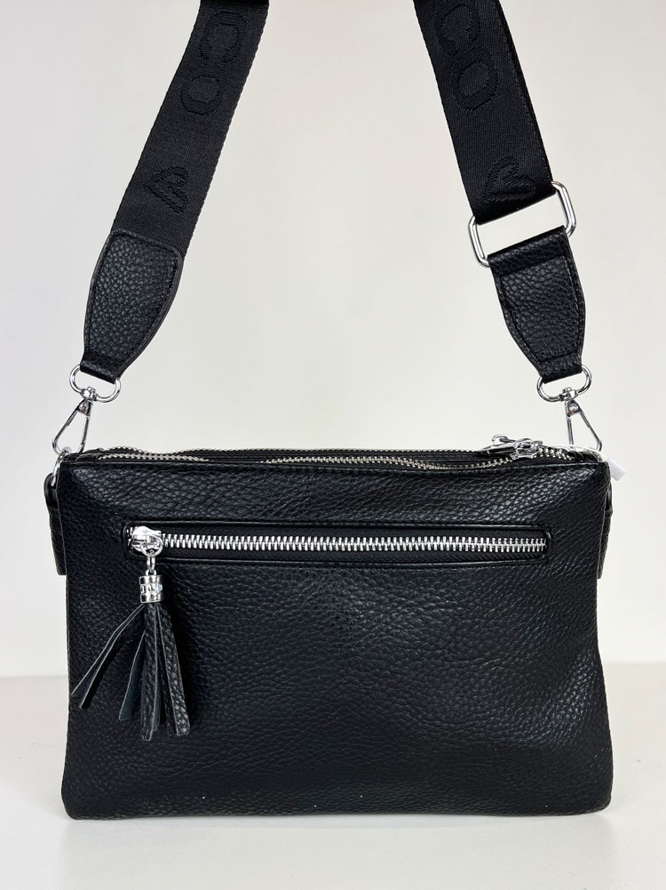 Čierna crossbody kabelka F-7003A-black