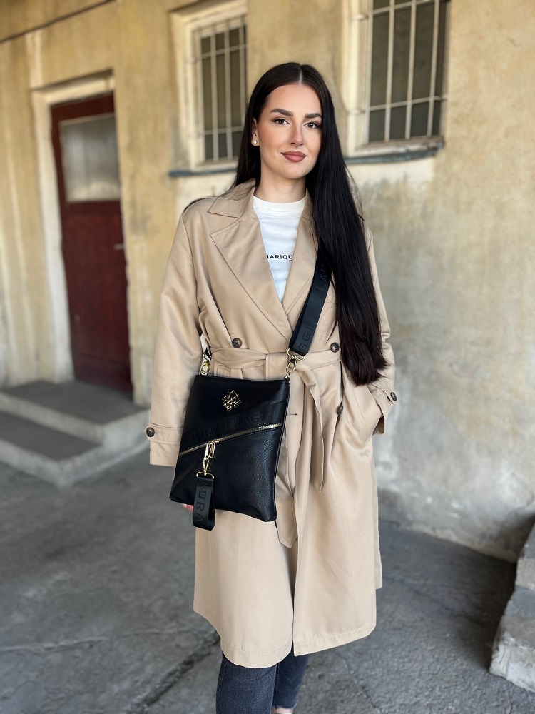 Čierna crossbody Laura Biaggi - veľká a štýlová