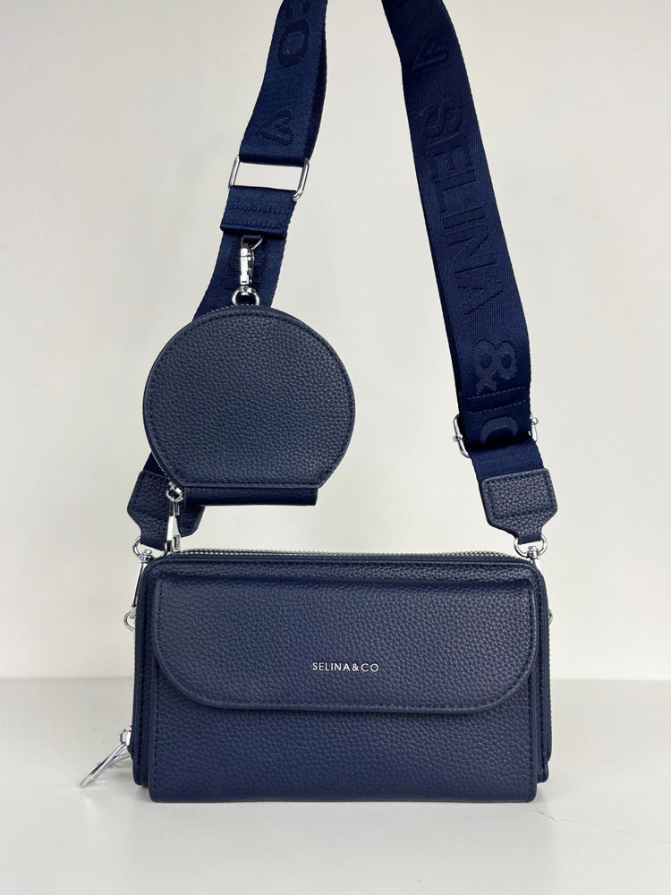 Modrá crossbody/peňaženka F-Y-90-4-navy
