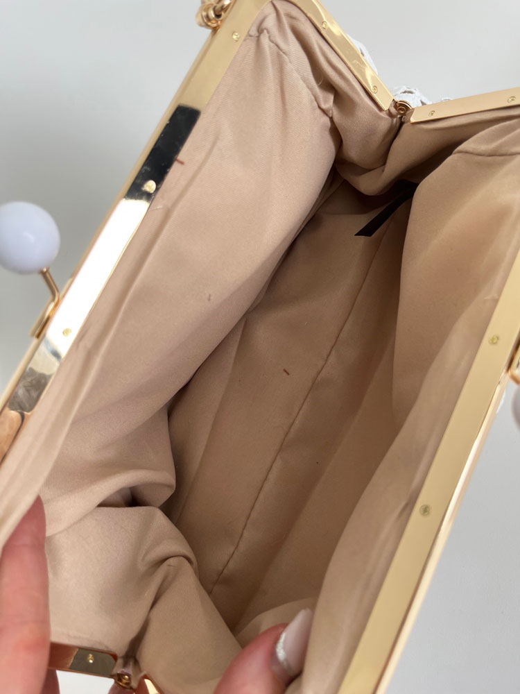 Čipkovaná dámska kabelka do ruky a crossbody na leto khaki