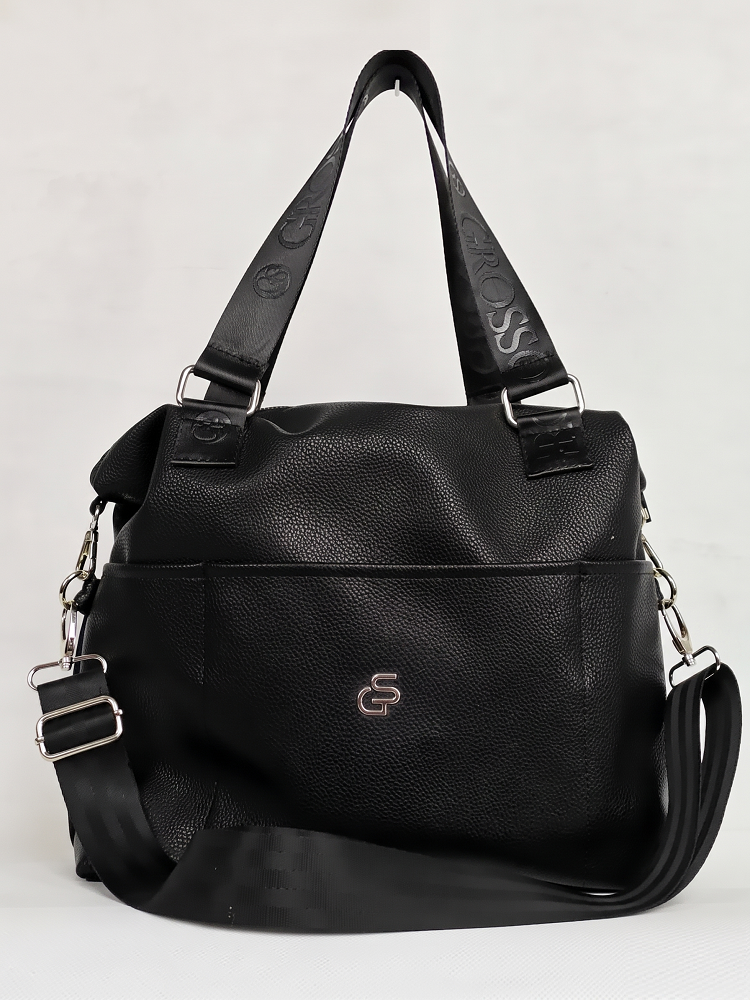 Dámska kabelka Grosso čierna – ideálna na cestovanie