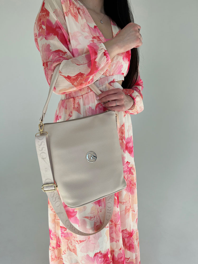 Kabelka na rameno/crossbody GROSSO GS-JPS022-cream