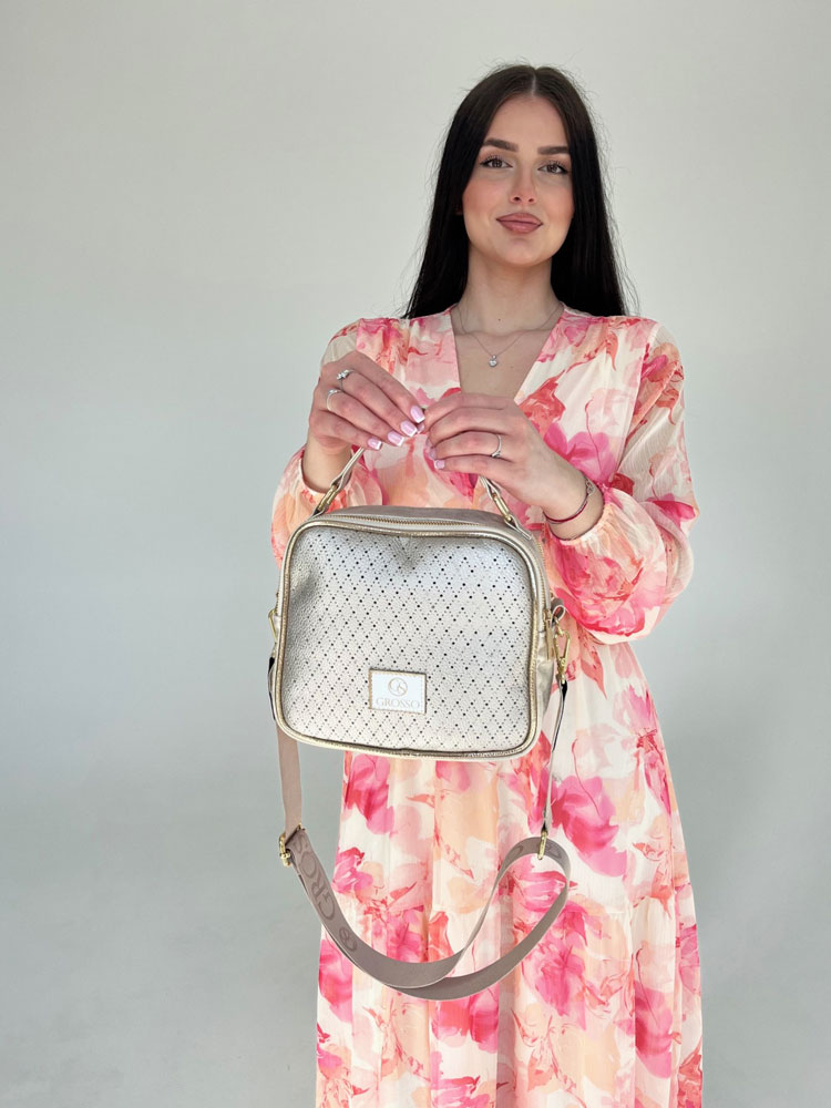 Zlatá kabelka do ruky GROSSO GS-JCS0013-gold