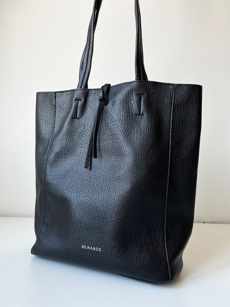 Čierna kabelka na rameno 2v1 S877-1-black