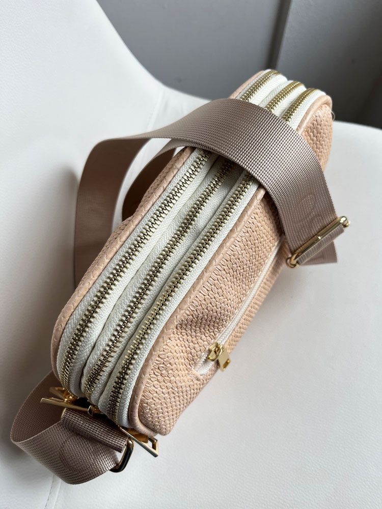 Trojpriehradková crossbody kabelka GROSSO GS-3110-natural