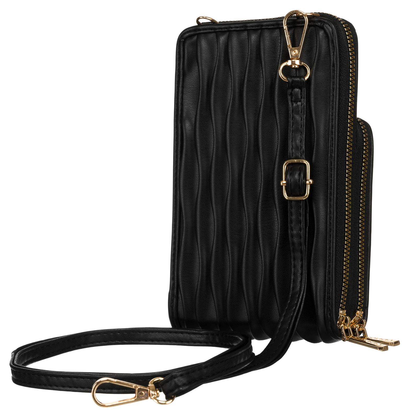 Čierna crossbody/peňaženka PET-01-6151-black