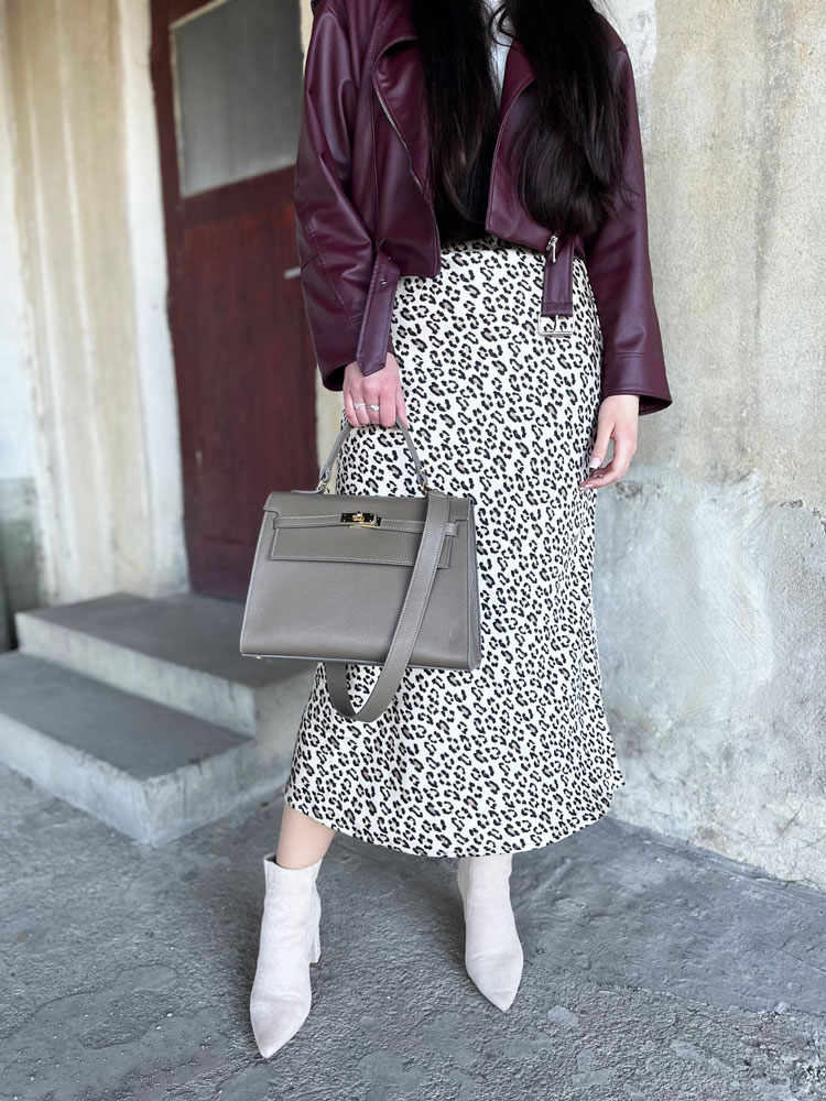 Hnedosivá kožená aktovka Laura Biaggi DX-TS11-241-taupe