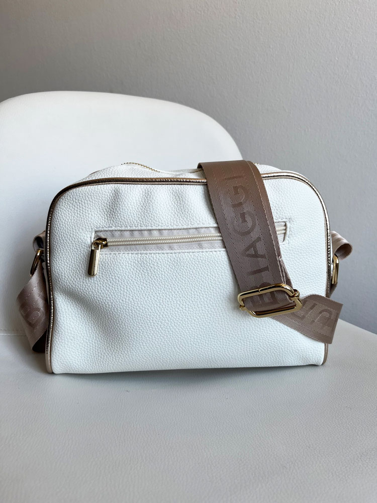 Biela crossbody kabelka Laura Biaggi DX-KB264-white