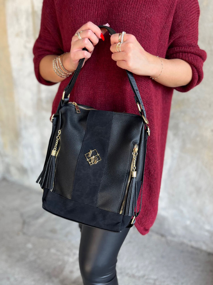 Čierna kabelka / vačok Laura Biaggi DX-322184-blackZAM