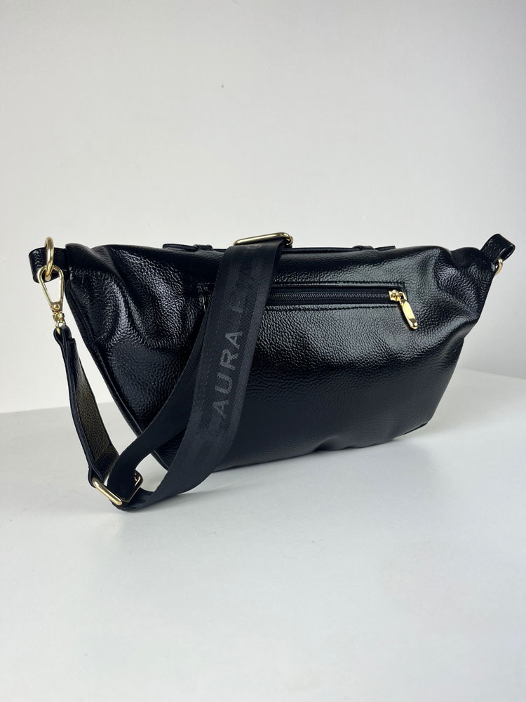 Čierna crossbody kapsička Laura Biaggi DX-JS-182-blackLESK