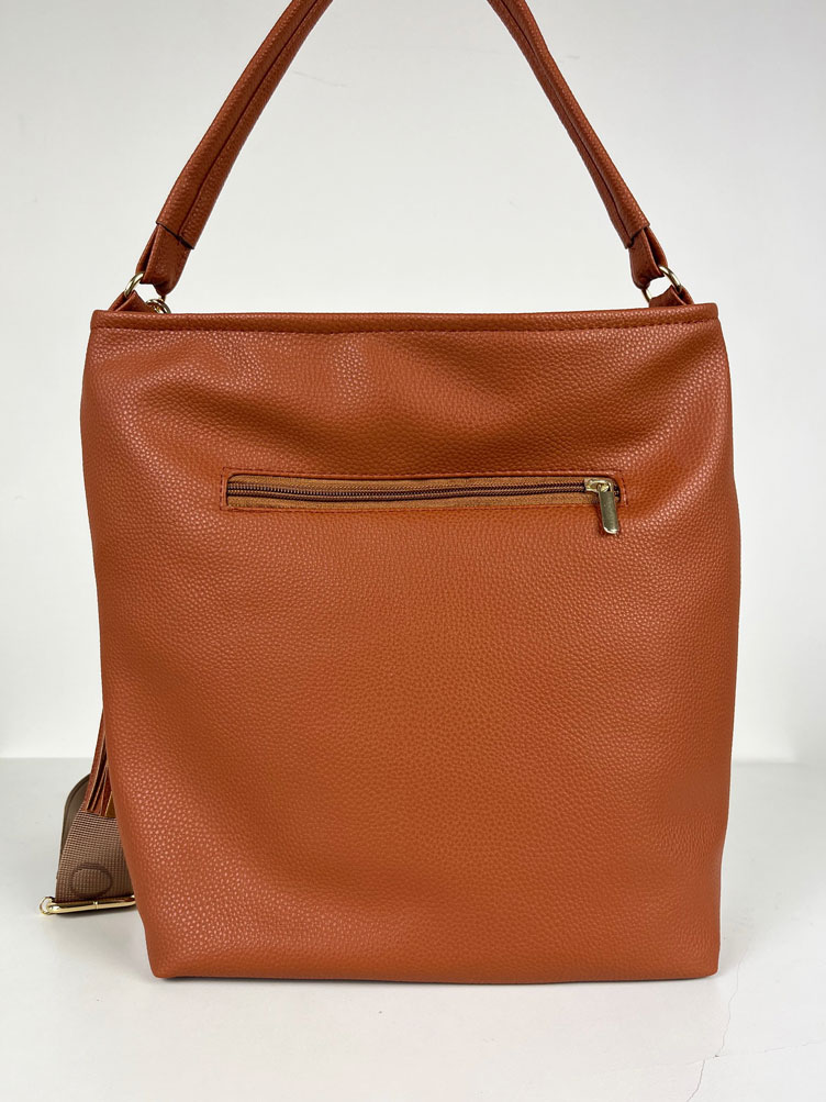 Hnedá kabelka na rameno GROSSO GS-3782-brown