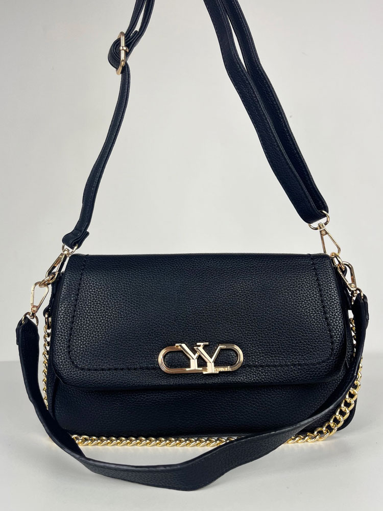 Čierna kabelka na rameno/crossbody TG189-2-black