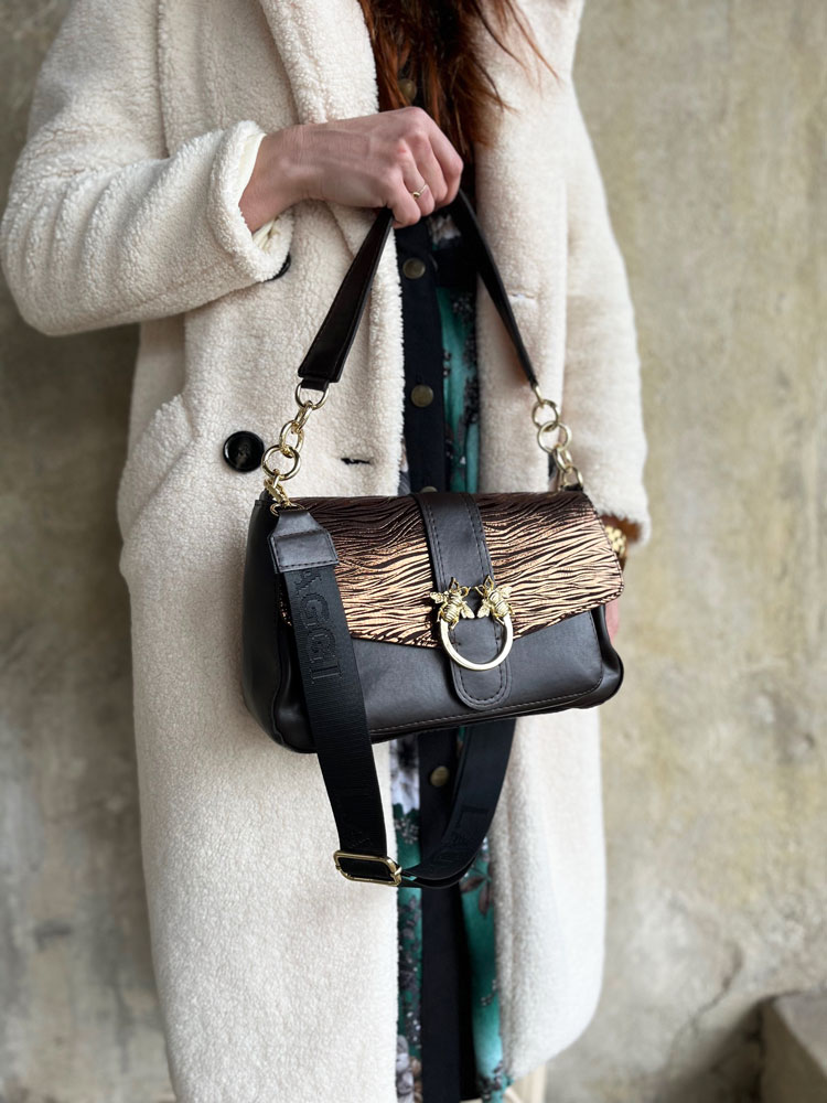 Kabelka na rameno/crossbody Laura Biaggi DX-F267-choco