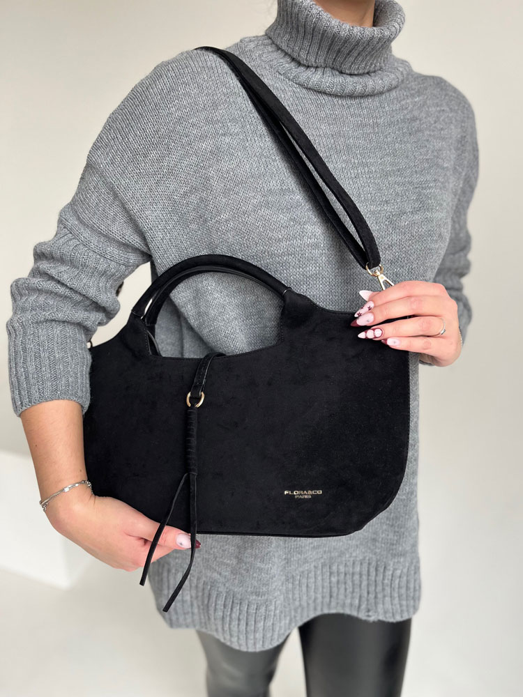 Čierna kabelka do ruky F-7576-noir