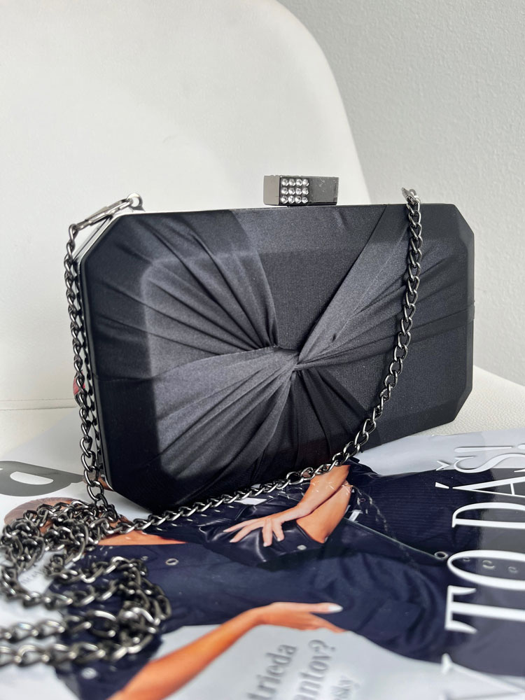 Čierna spoločenská kabelka LK5828-black