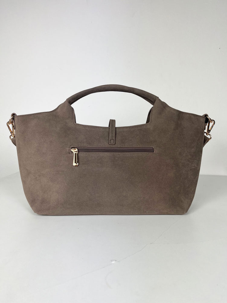 Hnedosivá kabelka do ruky F-7576-taupe
