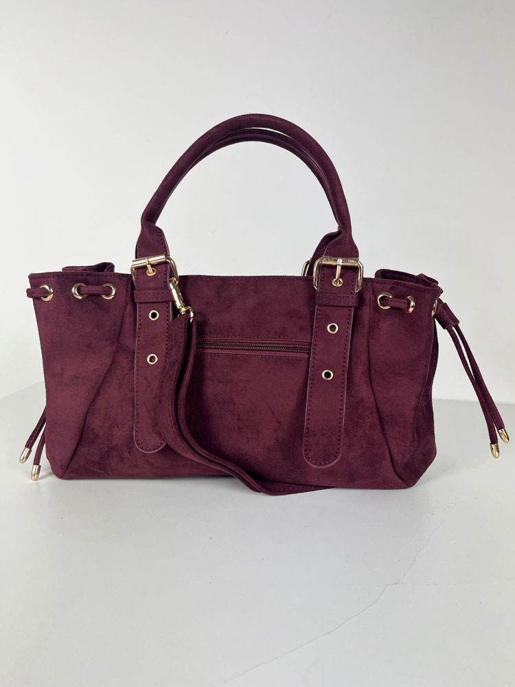 Bordová kabelka do ruky KJ-62080-A-bordo