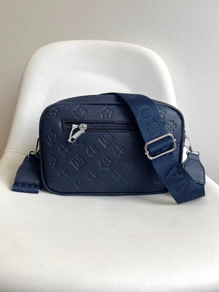 Modrá crossbody kabelka Y8017-navy