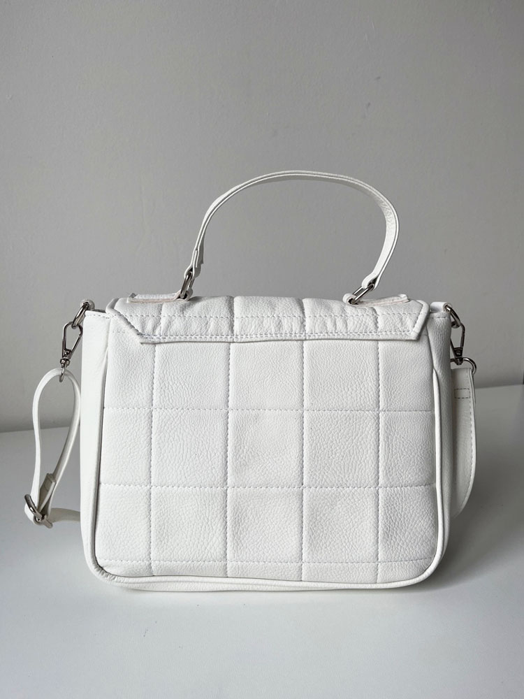 Biela kabelka do ruky/crossbody GROSSO GS-3155-white