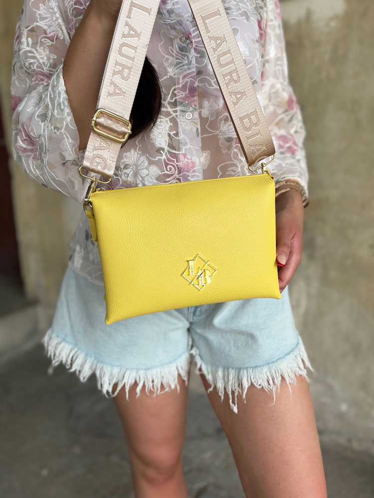 Žltá crossbody kabelka Laura Biaggi DX-JS259-yellow