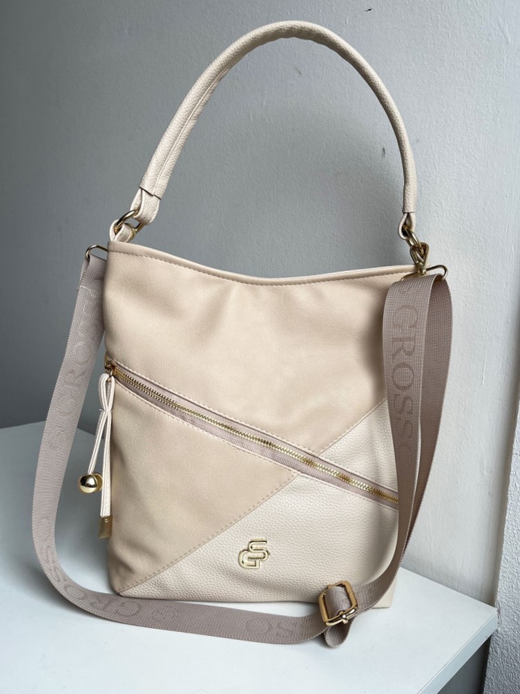 Kabelka na rameno GROSSO béžová