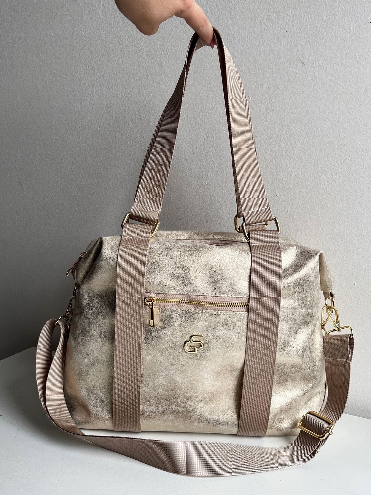 Kabelka na rameno GROSSO zlatá