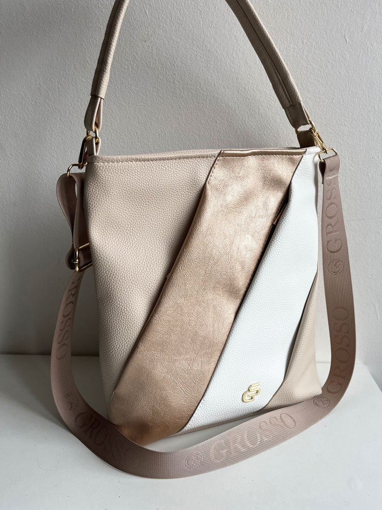 Kabelka na rameno GROSSO béžová