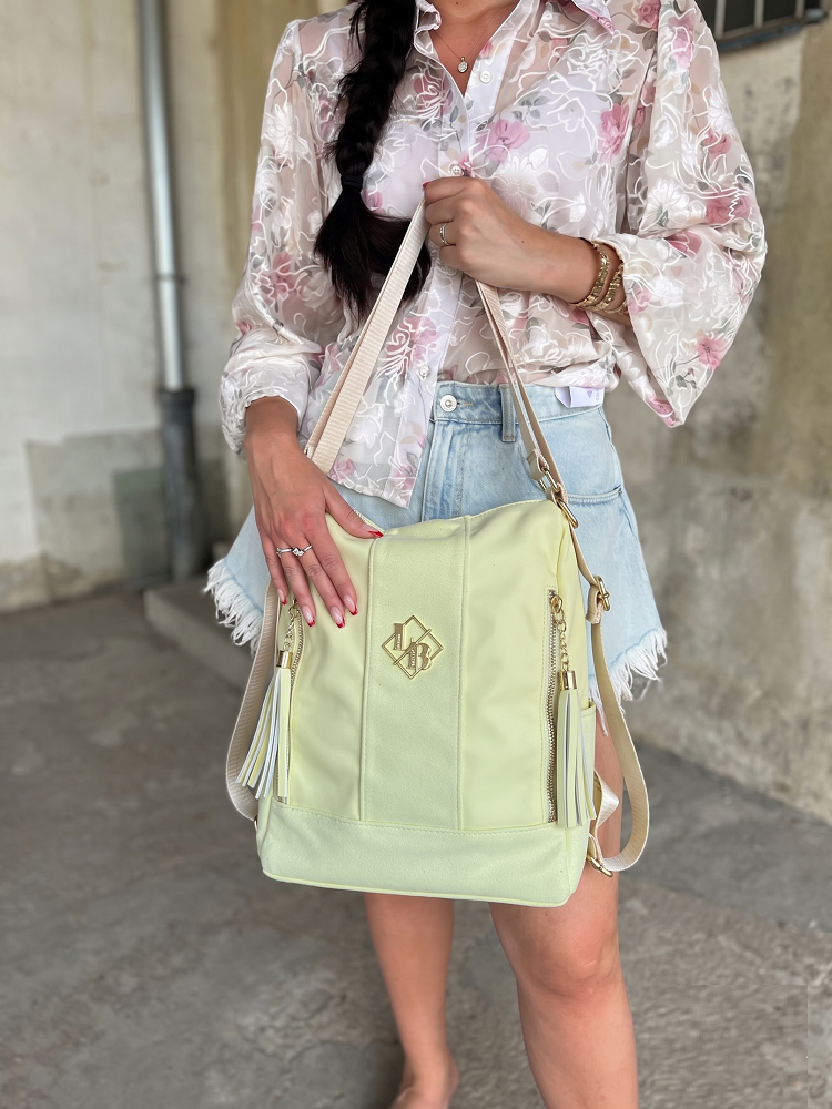 Dámska kabelka na rameno Laura Biaggi žltá