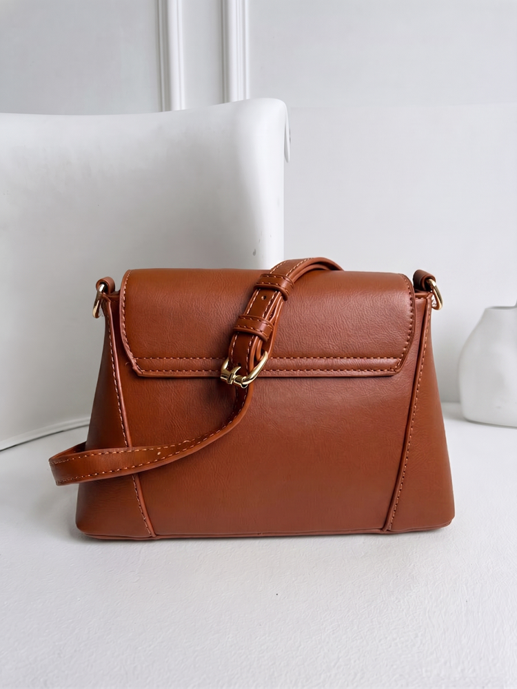 Crossbody kabelka FEMESTAGE hnedá na leto