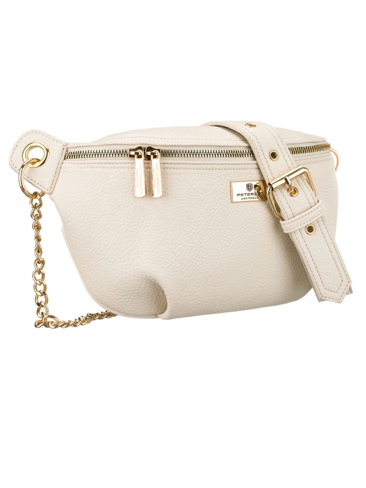 Elegantná dámska crossbody kabelka Peterson – krémová