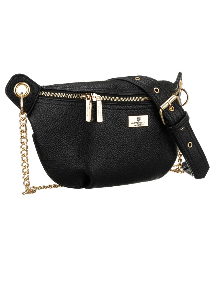 Elegantná dámska crossbody kabelka Peterson – čierna