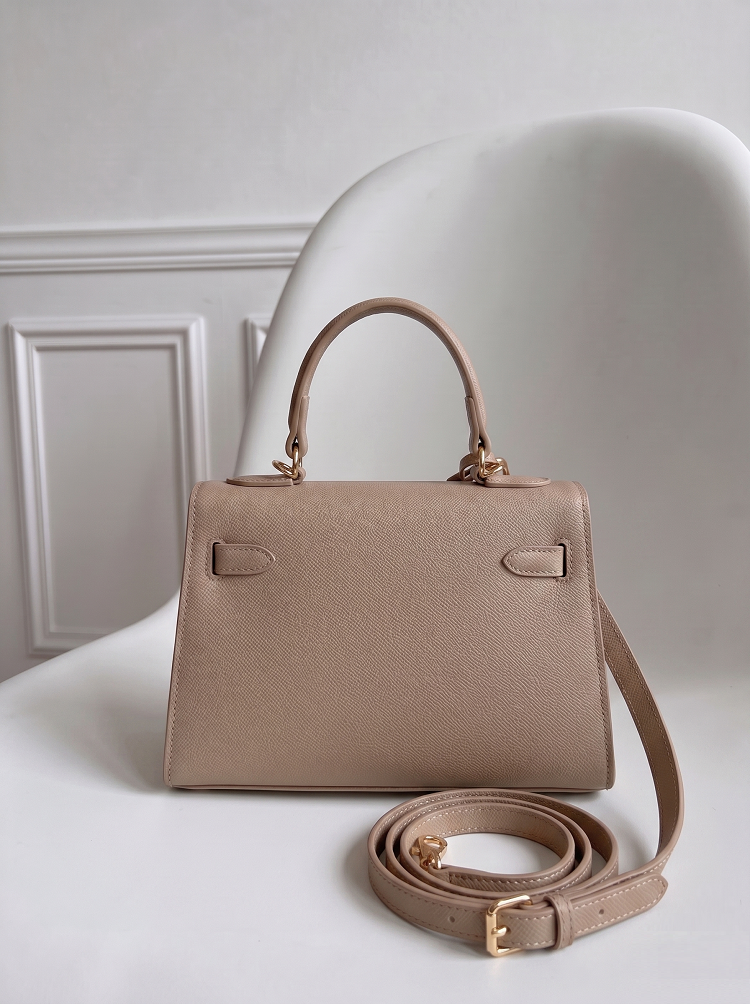 Elegantná crossbody a mini kabelka do ruky – khaki