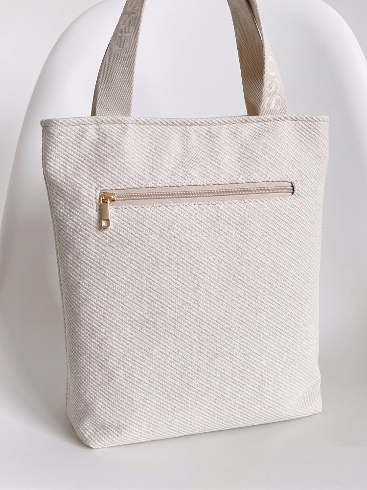Béžová dámska shopper kabelka Grosso - veľká a praktická